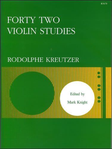 Kreutzer 42 Violin Studies by Rodolphe Kreutzer, Stainer & Bell, 1 Page