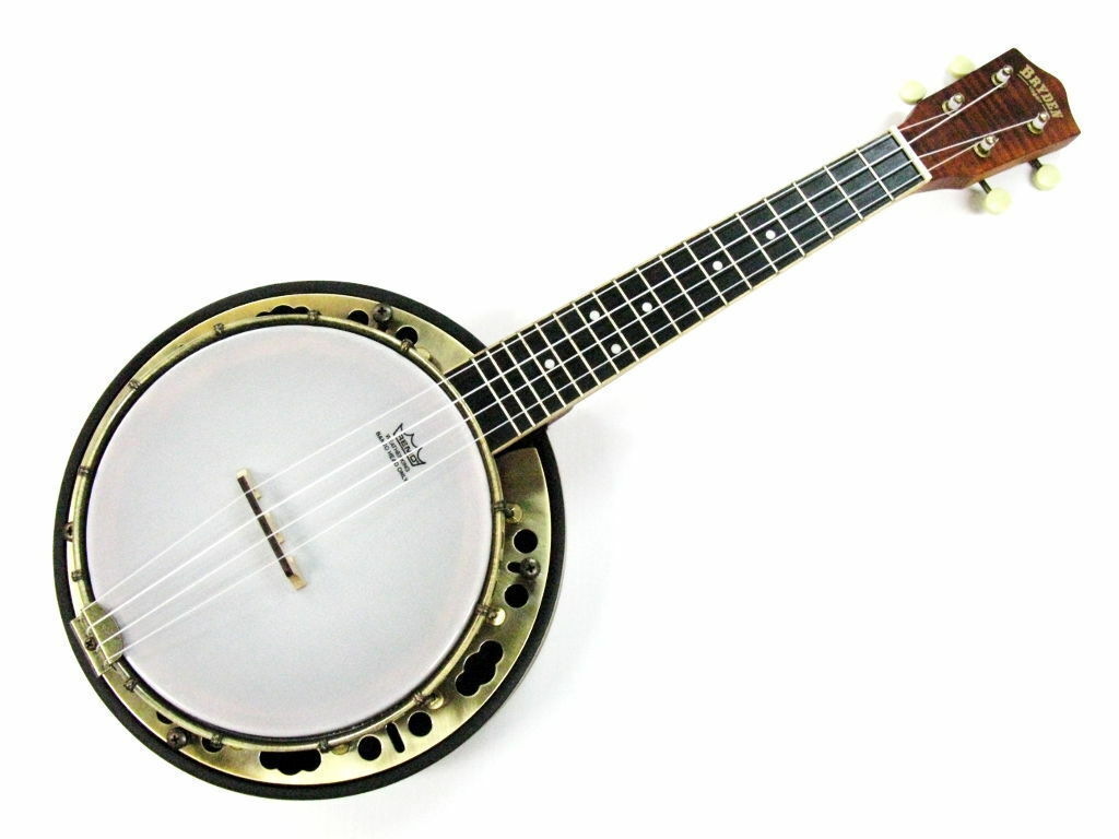 Bryden Banjo Ukulele 8" Concert Banjo Ukulele Flame Maple Resonator