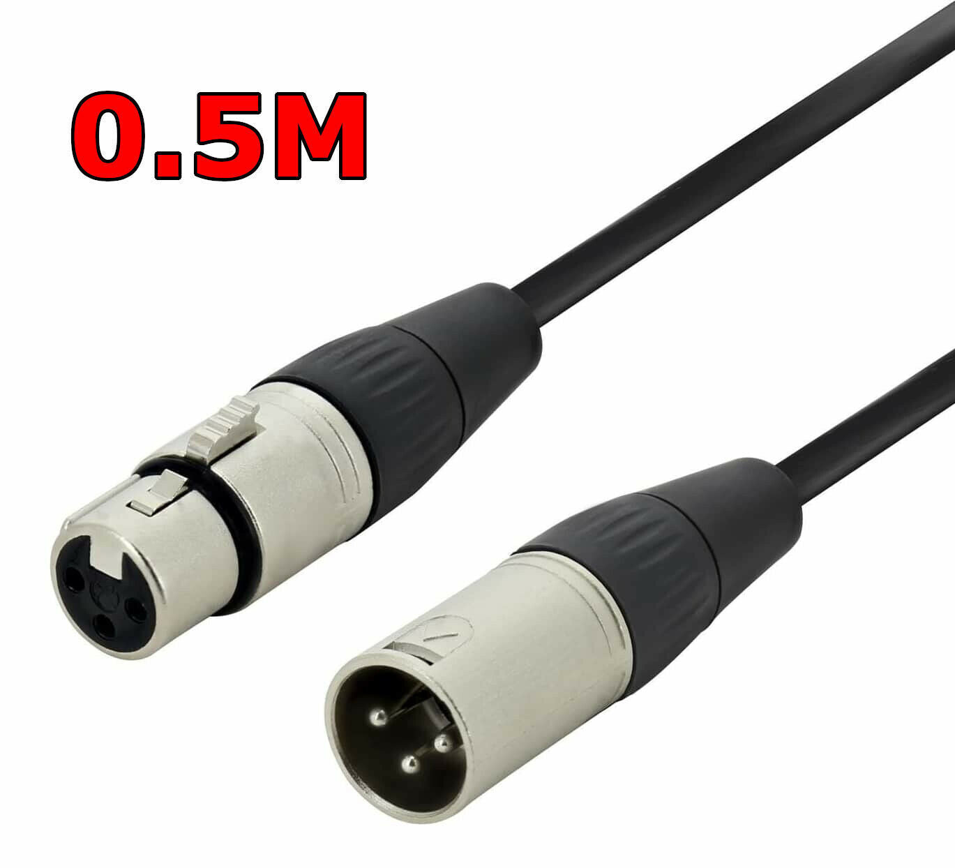 0.5m XLR Microphone Mic Cable Balanced XLR Lead