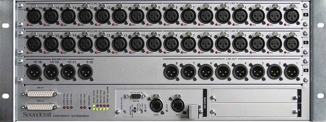 Soundcraft Compact Stage Box - 32/8+8: Optical Sc