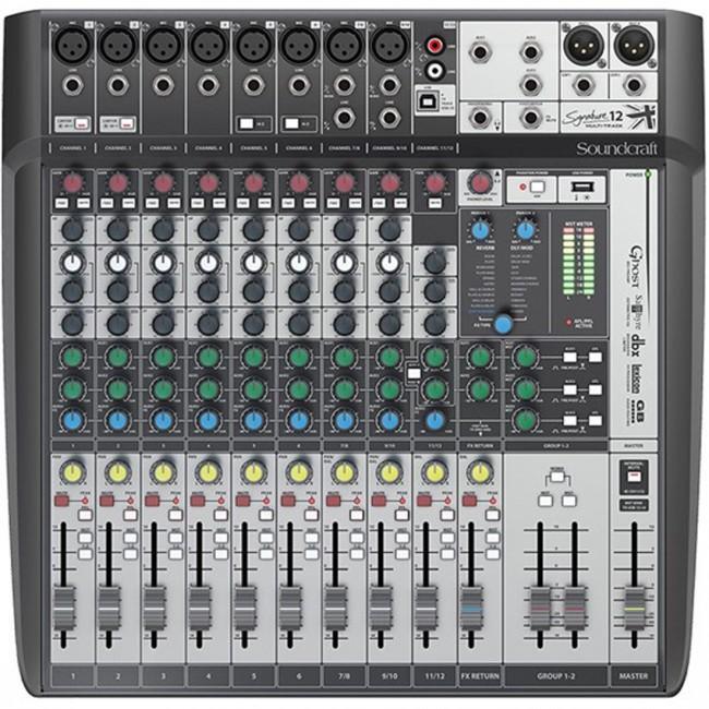 Soundcraft Signature 12 Mulitrack Recording Mixing Desk with USB + FX