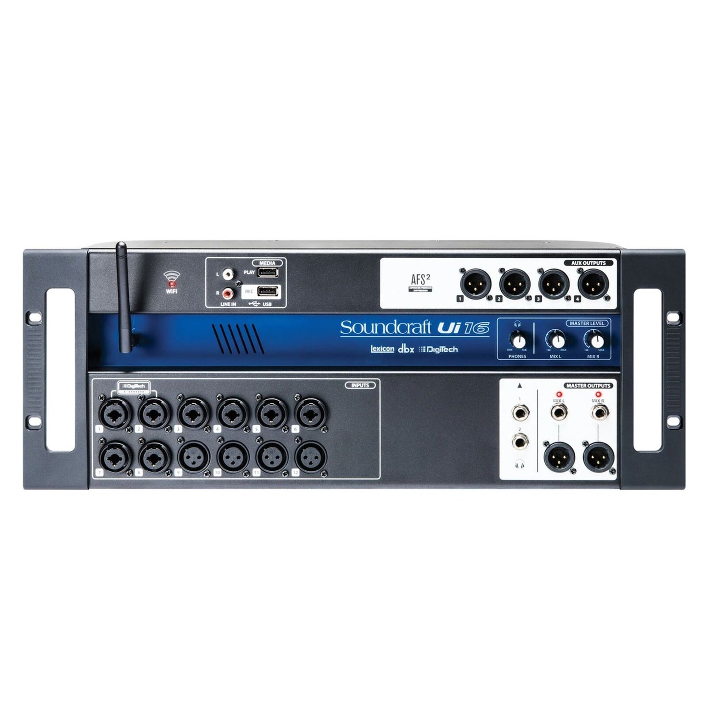 Soundcraft Ui16 16-Channel Digital Mixer with Wireless Control, iOS/Android/PC Compatible, Built-in HARMAN Processing, Remote Mic Gain