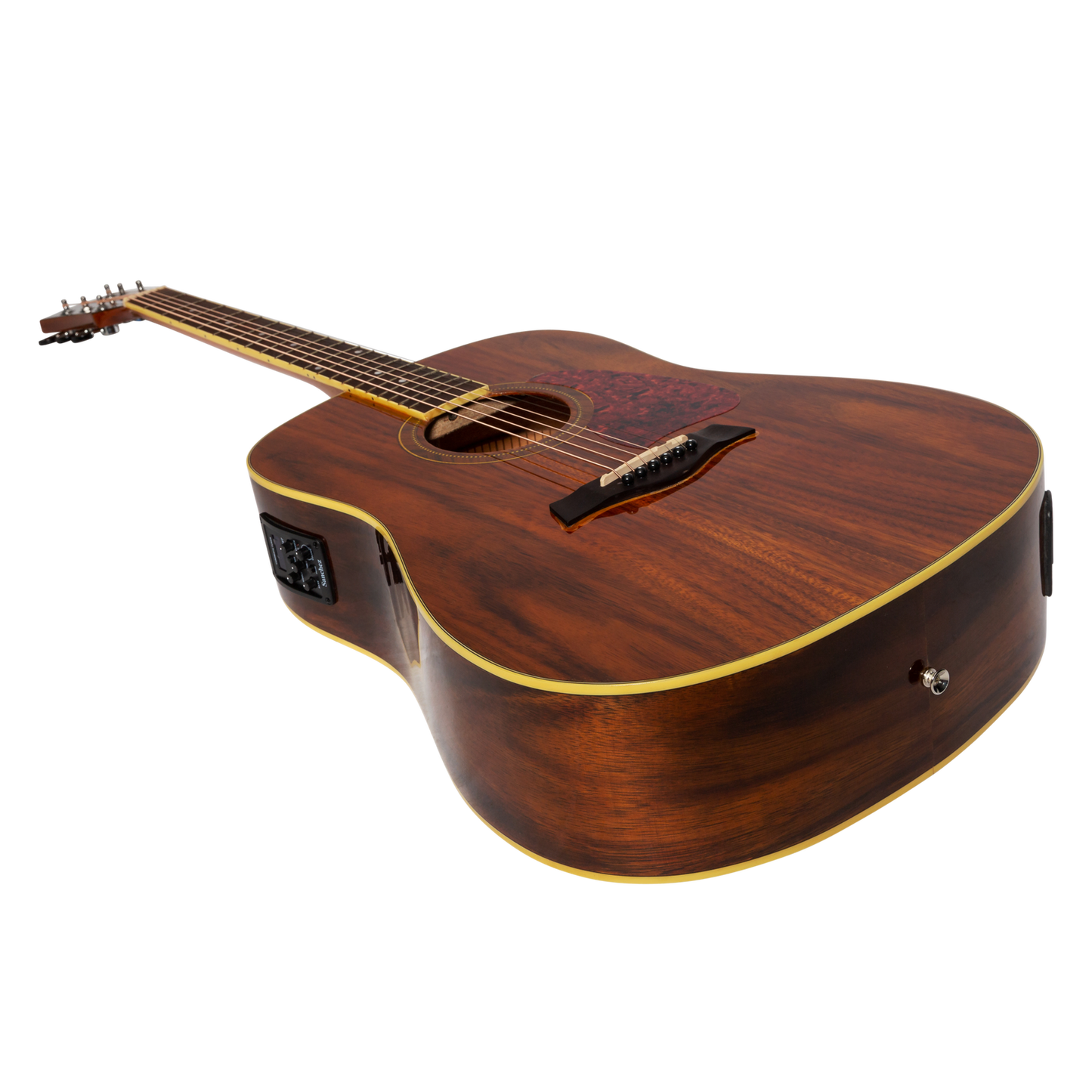 Sanchez SD-18ETG-RWD Acoustic-Electric Dreadnought Guitar Natural Gloss Rosewood Fingerboard — view 3