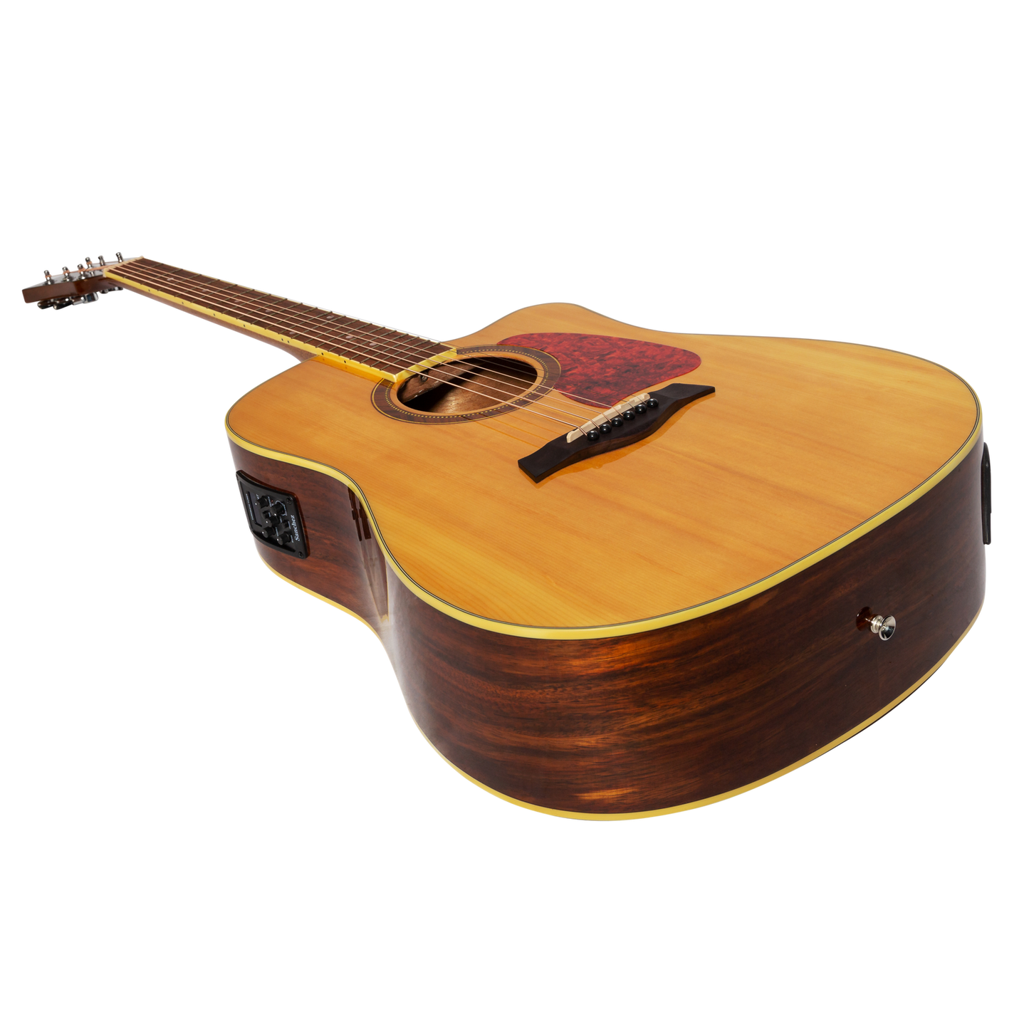 Sanchez SDC-18G-SR Acoustic-Electric Dreadnought Cutaway Guitar Gloss Spruce/Rosewood — view 3