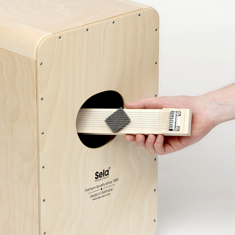 Sela CaSela Professional Snare Cajon in Satin Nut Finish — view 6