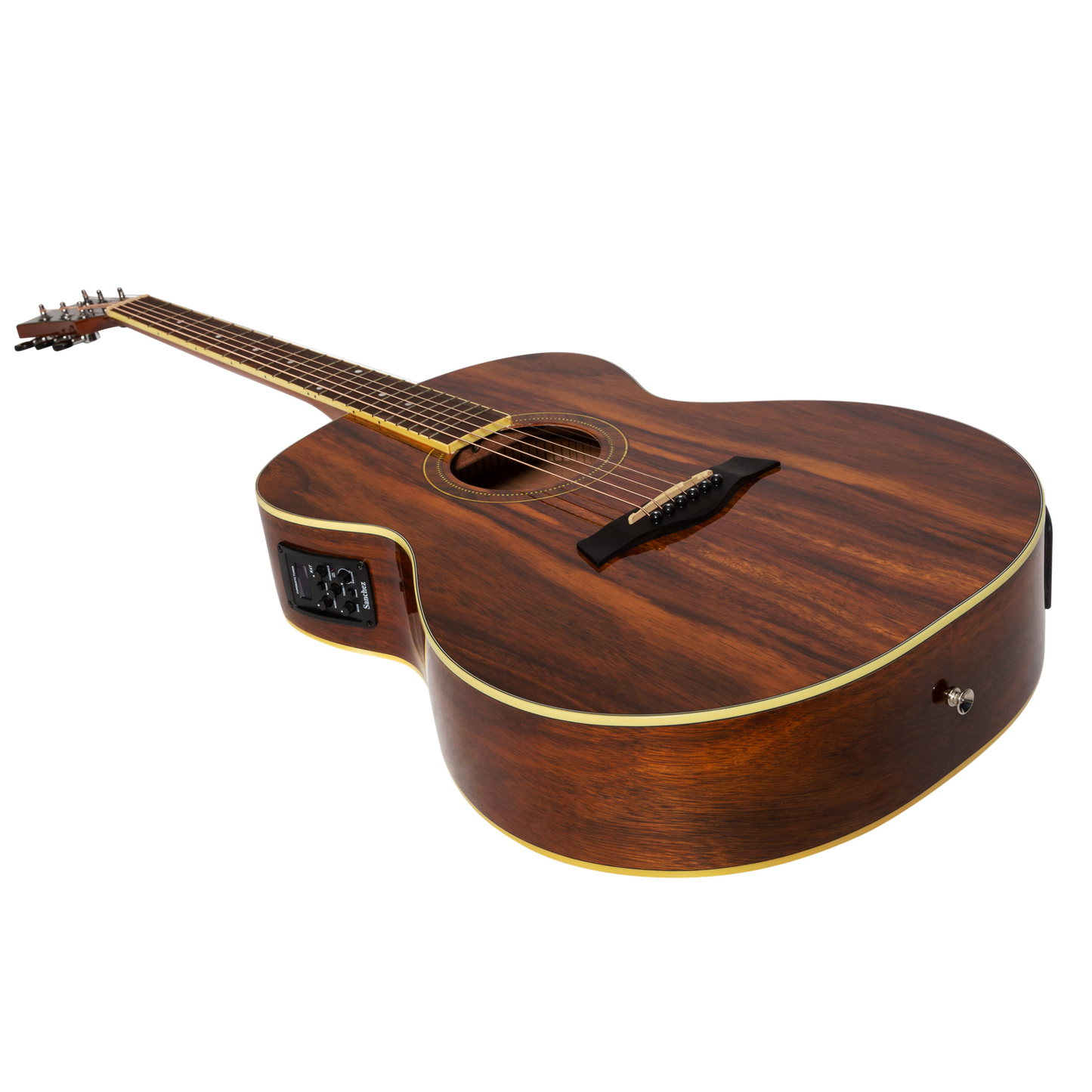 Sanchez SF-18ETG-RWD Acoustic Electric Small Body Guitar Rosewood Gloss — view 3
