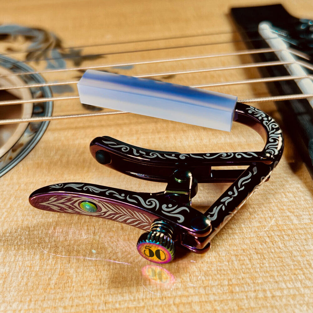 Shubb C1 50th Anniversary Steel String Guitar Capo - Violet Sky — view 5