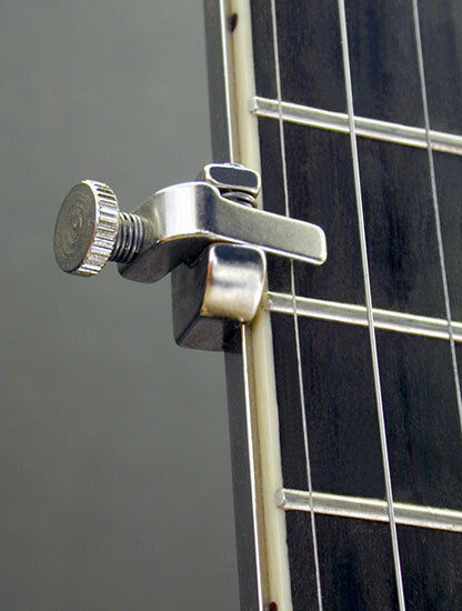 Shubb Fifth String Regular Bar Banjo Capo - Nickel, 5.75" Length, Two Mounting Screws
