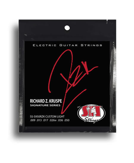 SIT Richard Z Kruspe Signature Power Wound Nickel Electric Guitar String Set 9-50 with Limited Edition Guitar Pick