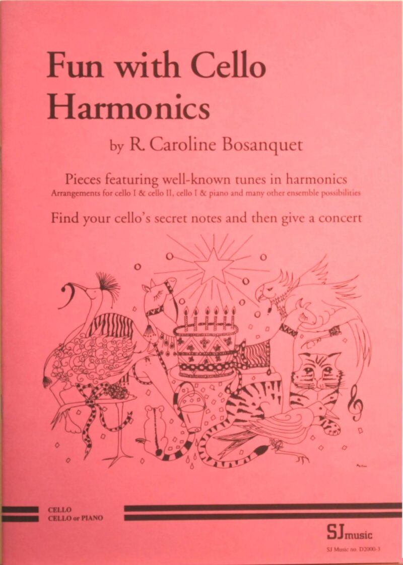 Bosanquet Fun with Cello Harmonics - Intermediate Exercises with Duets and Piano Accompaniment