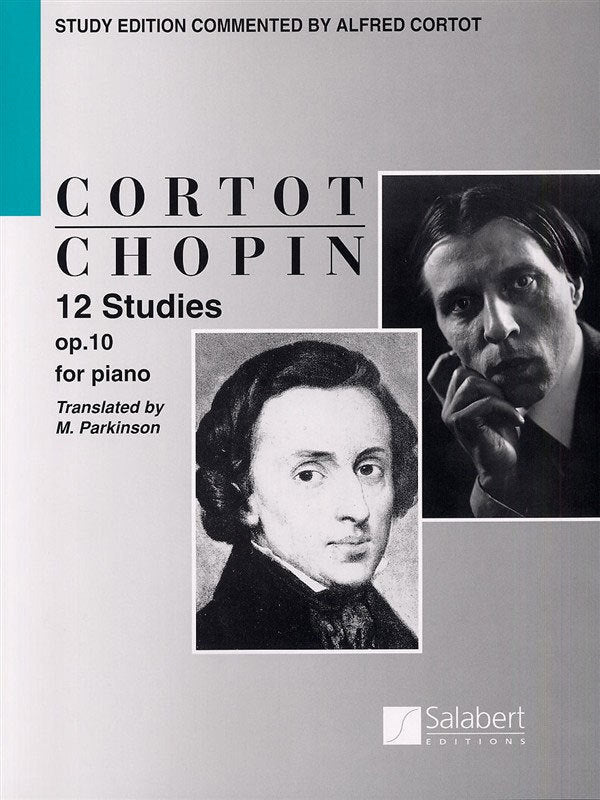 Chopin - 12 Studies Op 10 Piano Ed Cortot English Text (Softcover Book)