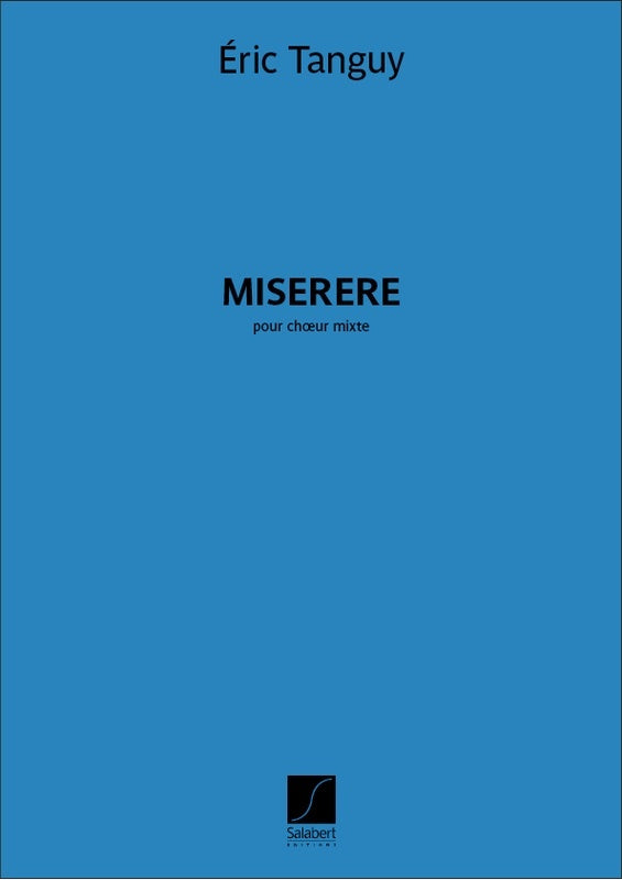 Tanguy - Miserere SATB A Cappella