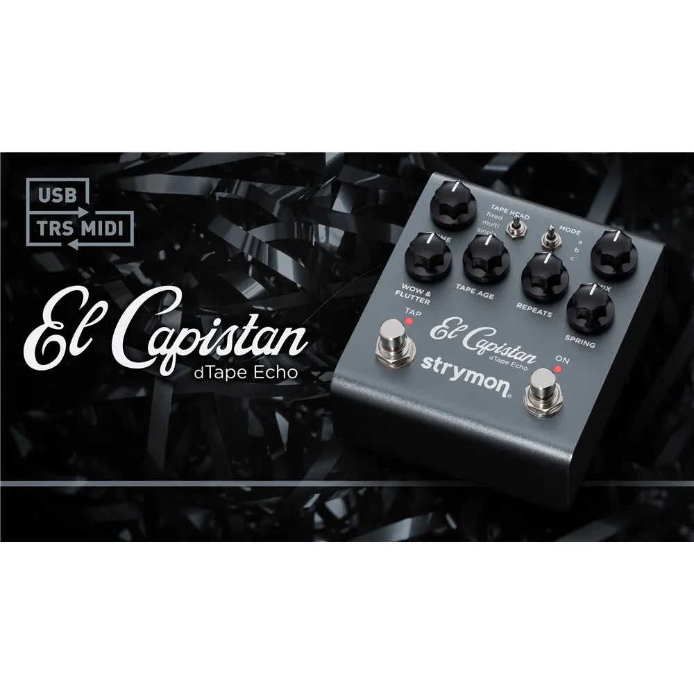 Strymon El Capistan V2 Tape Delay Pedal with MIDI Control and Expression Input — view 4