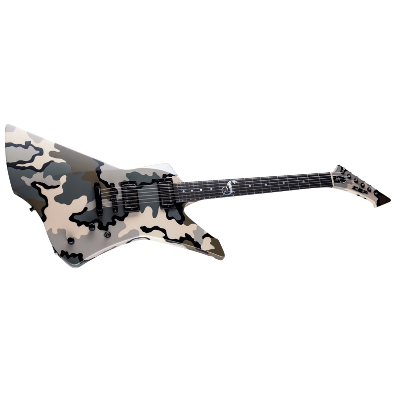 ESP James Hetfield Snakebyte Camo Electric Guitar with Hardshell Case and Certificate of Authenticity — view 3