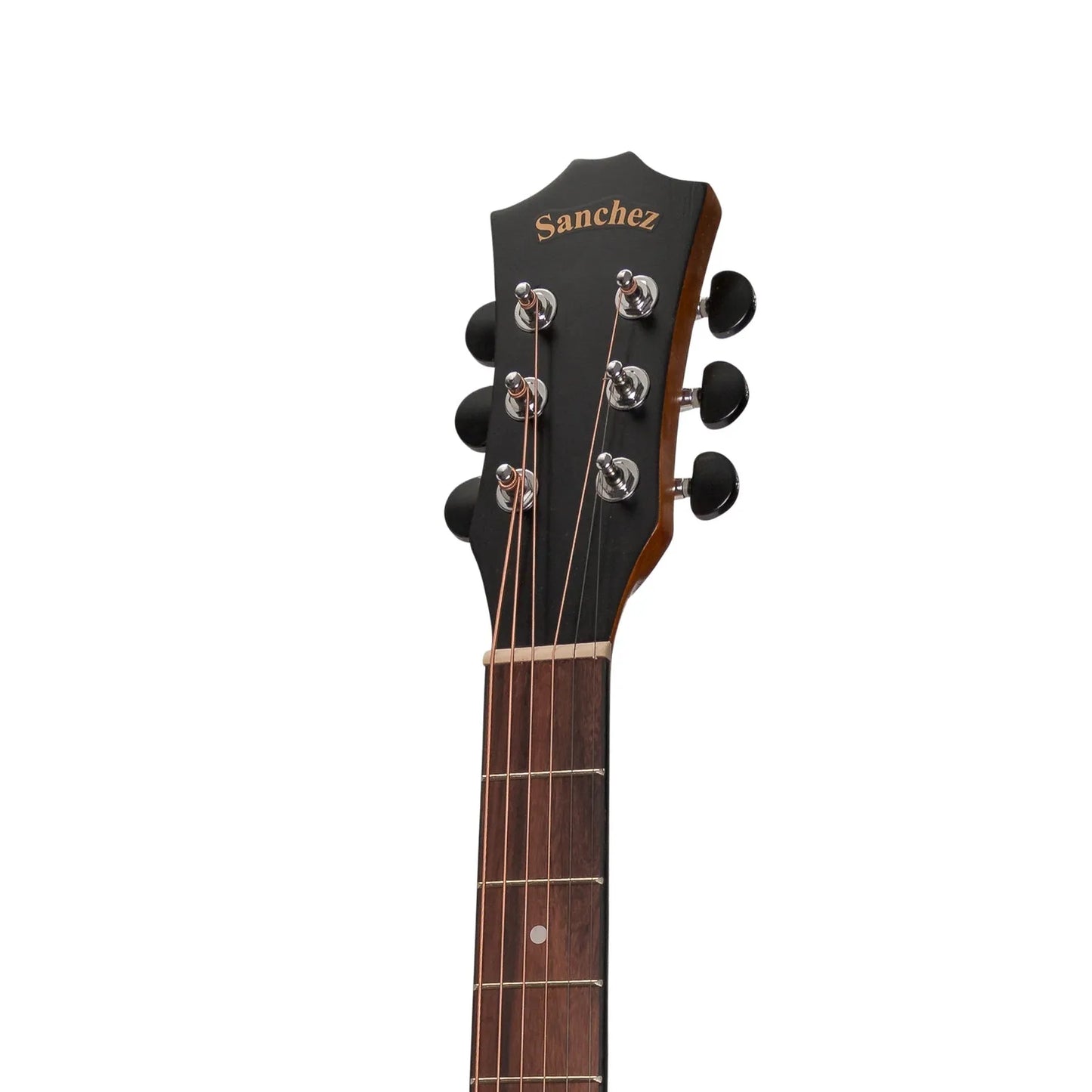Sanchez SP-D4-KOA Acoustic-Electric Dreadnought Cutaway Guitar Pack with Gig Bag, Cable, Picks, and Strap — view 6