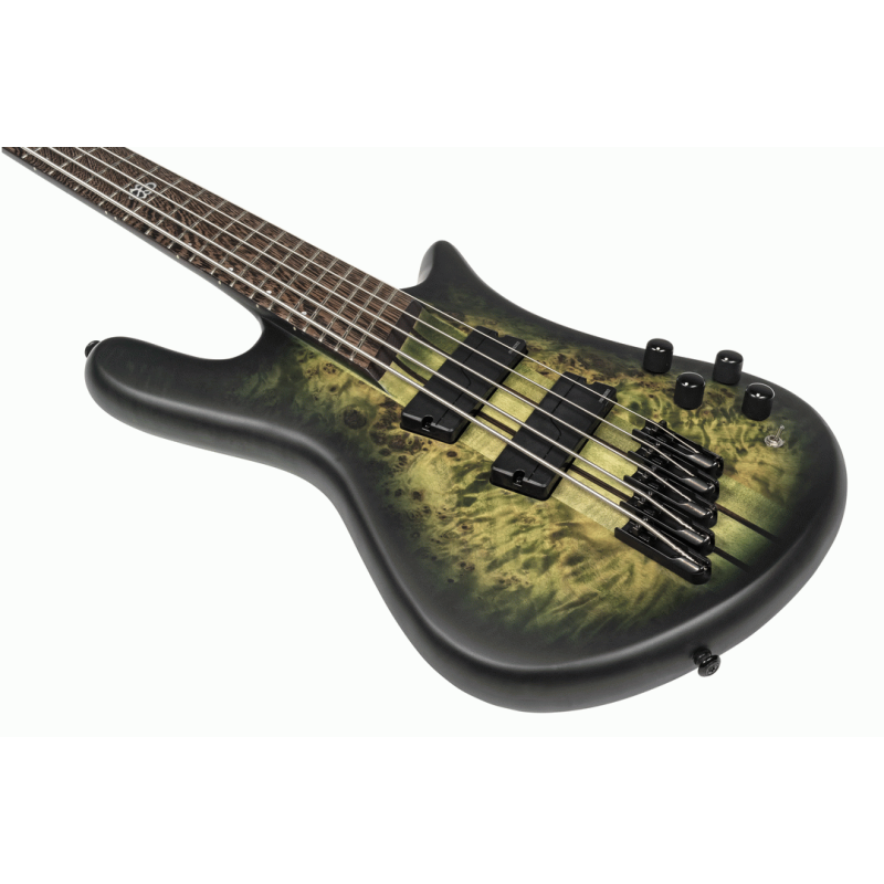 Spector NS Dimension 5 Multi-Scale Left-Handed Bass Guitar Haunted Moss Matte Fishman Electronics — view 3