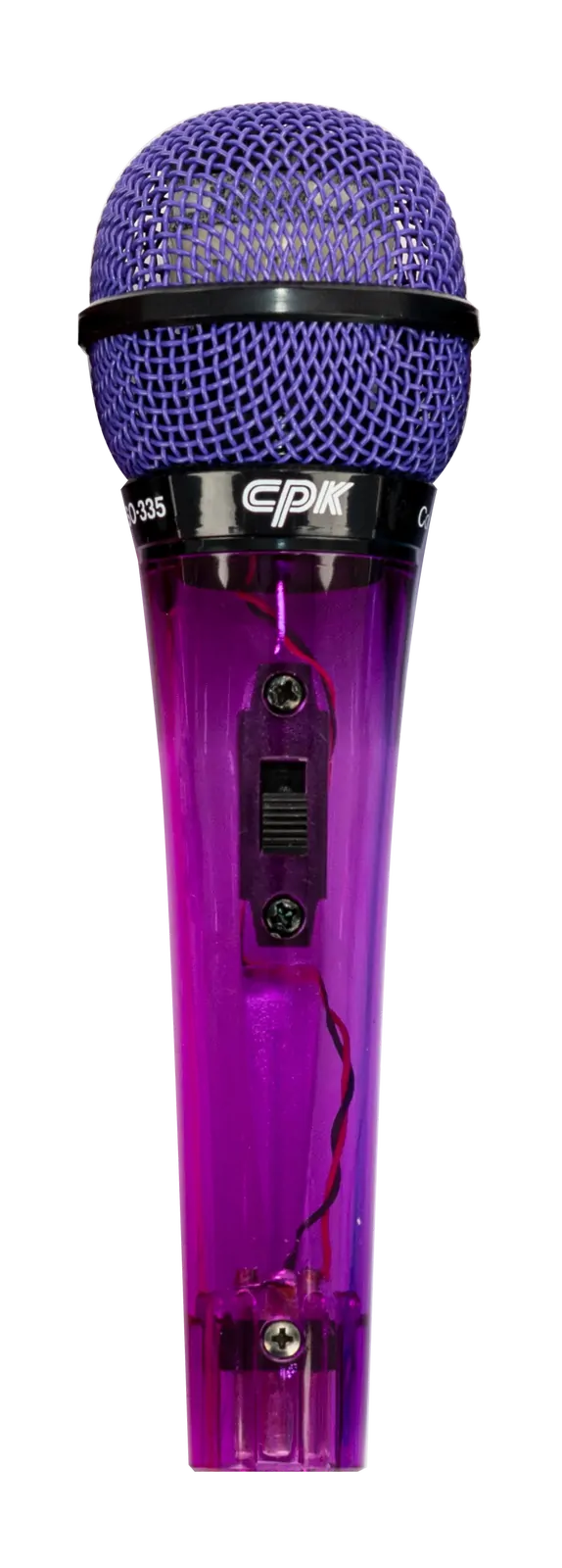 AMS Unidirectional Microphone Purple with On/Off Switch