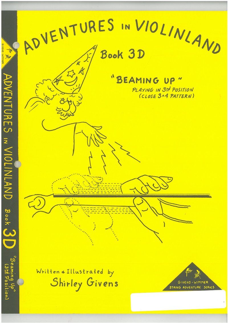 Adventures in Violinland Book 3D by Shirley Givens, 88 pages, Violin, Publisher: M&M, Series: Adventures in Violinland