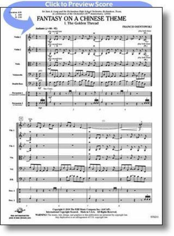 Fantasy On A Chinese Theme So Score/Parts
