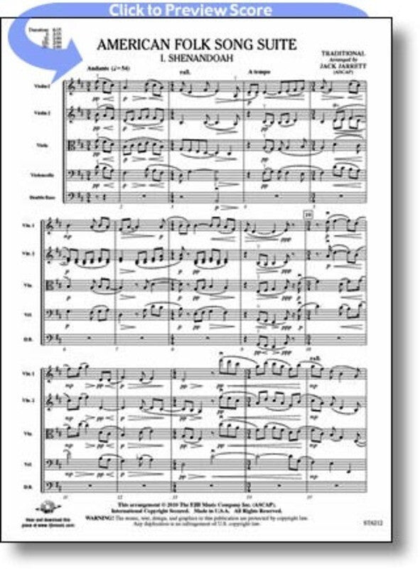 American Folk Song Suite Arr Jarrett So Score/Parts