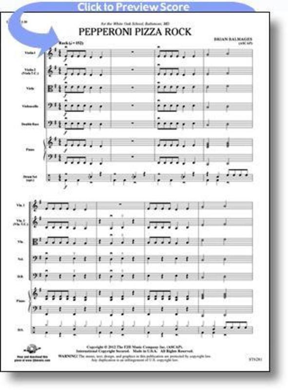 Pepperoni Pizza Rock String Orchestra Score/Parts