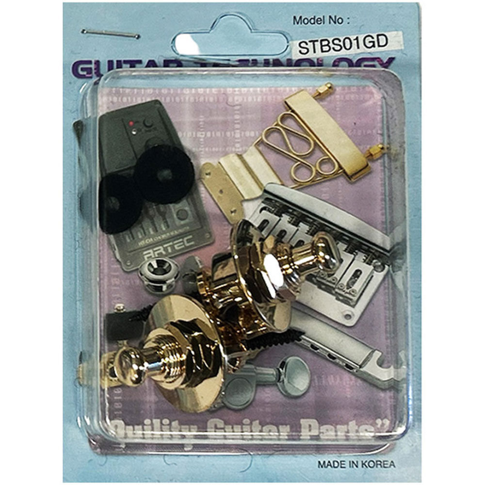GT Schaller Style Strap Lock Set - Gold Finish, Set of 2 with Screws Included — view 2