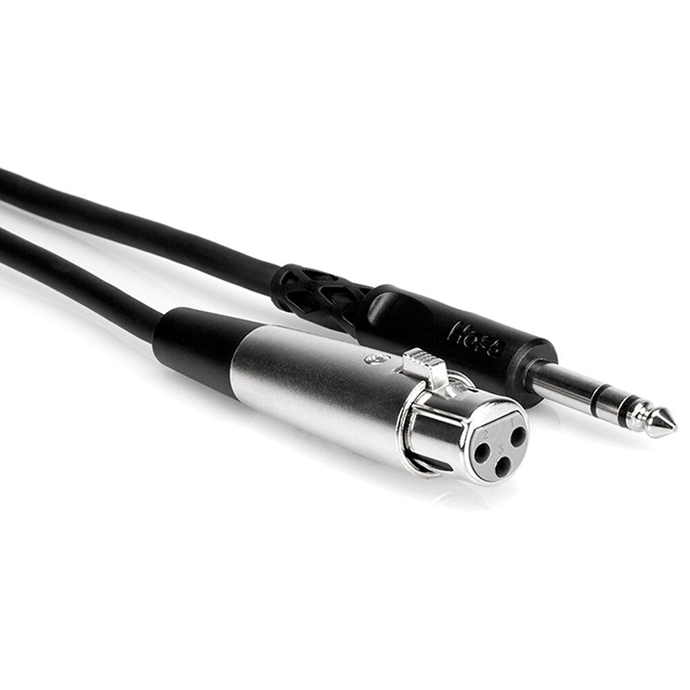 Hosa Balanced Interconnect, XLR3F to 1/4 in TRS, 20 ft