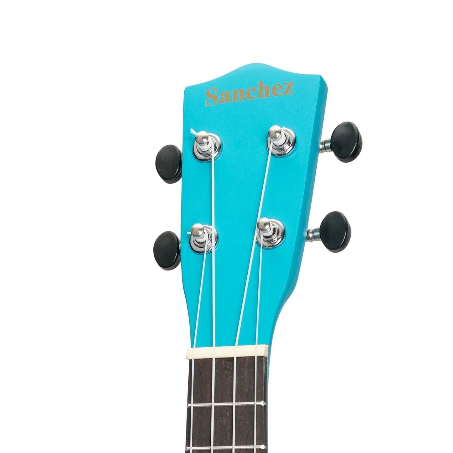 Sanchez Friendly Folk Soprano Ukulele Blue Frog with Gig Bag — view 6