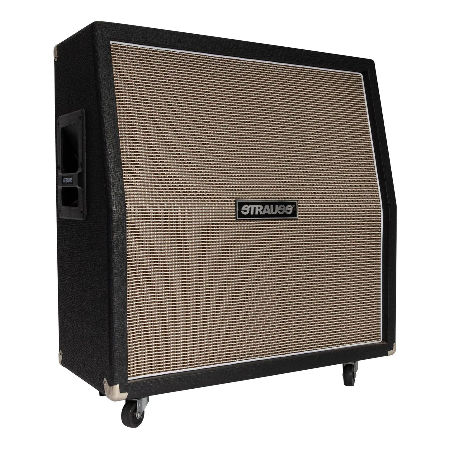 Strauss SVCAB-412-BLK 4x12 400 Watt Black Speaker Cabinet with 12" V-LUX Speakers — view 3