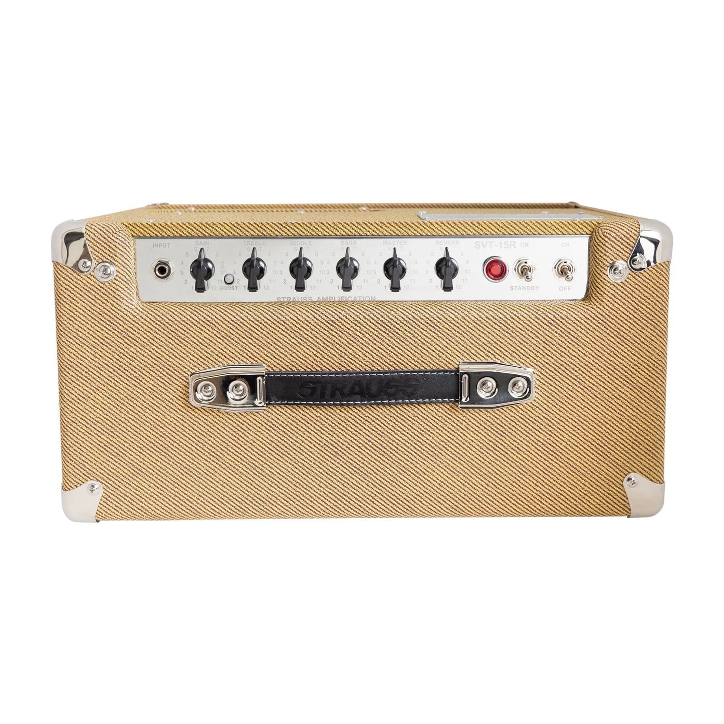 Strauss SVT-15R 15 Watt Tweed Combo Valve Amplifier with Reverb and 10" Celestion Speaker — view 4
