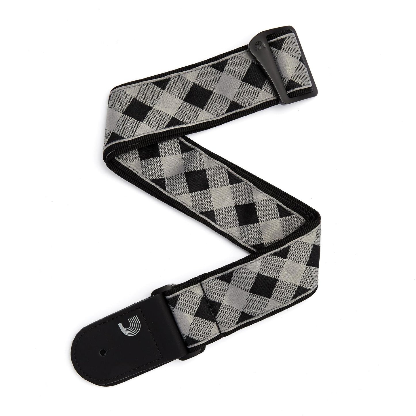 2 Inch Guitar Strap, Buffalo Check, - Grey, by D'Addario