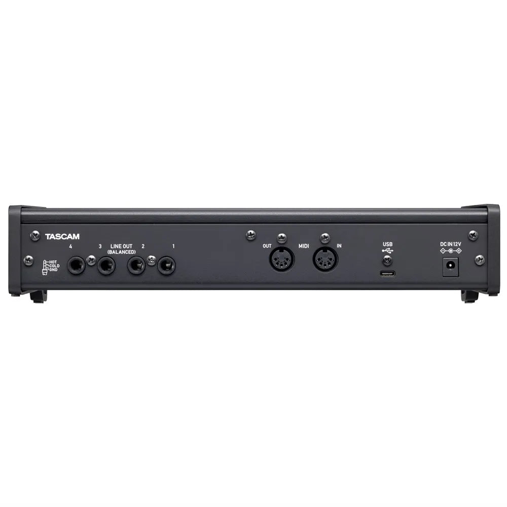 Tascam US-4x4HR USB-C Audio Interface with 4 XLR Inputs, MIDI Support, 192 kHz, Zero-Latency Monitoring, Bundled Software — view 6