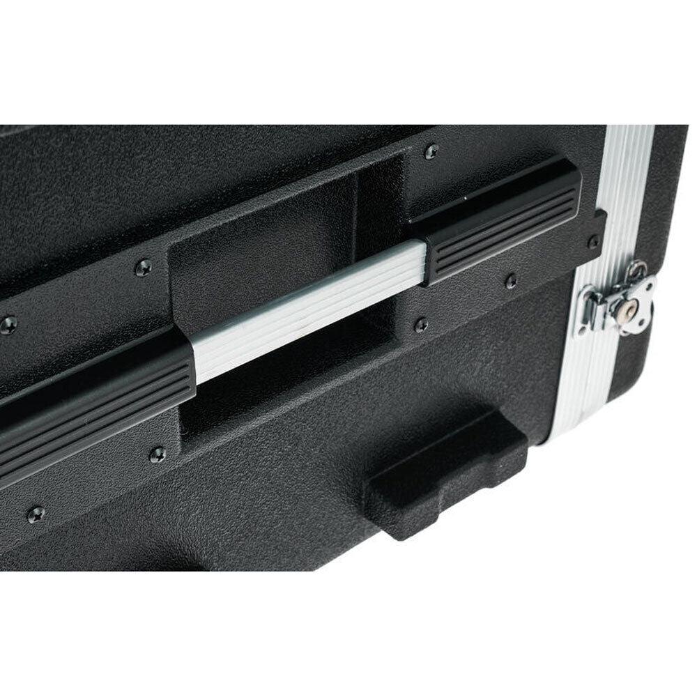 Torque ABS 8U Rack Case in Black - Lightweight, Impact-Resistant, 17" Deep, Includes Rack Rails, Handles, Butterfly Latches, and Screws — view 4