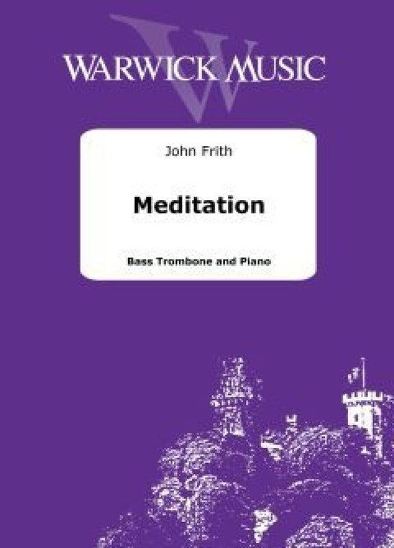 Frith - Meditation For Bass Trombone/Piano Softcover Book (Bass Trombone)