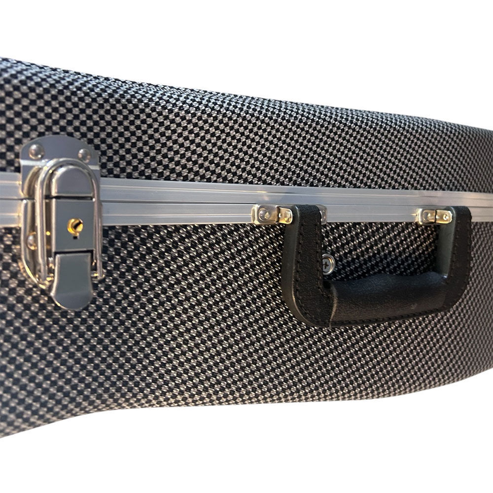 Torque Deluxe ABS Classical Guitar Case - Black/White Finish — view 3