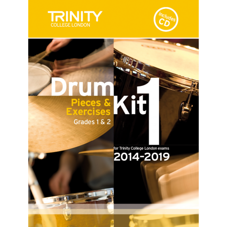 Trinity Drum Kit 1 Grades 1-2 Book/CD 2014-19