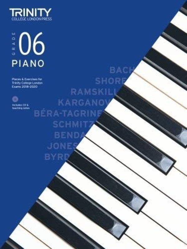 Trinity Piano Exams: Pieces & Exercises Grade 6, 2018–2020 — Book & CD (Trinity College London)