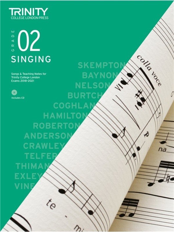 Trinity Singing Grade 2 (2018) — Book/CD (Trinity College London)