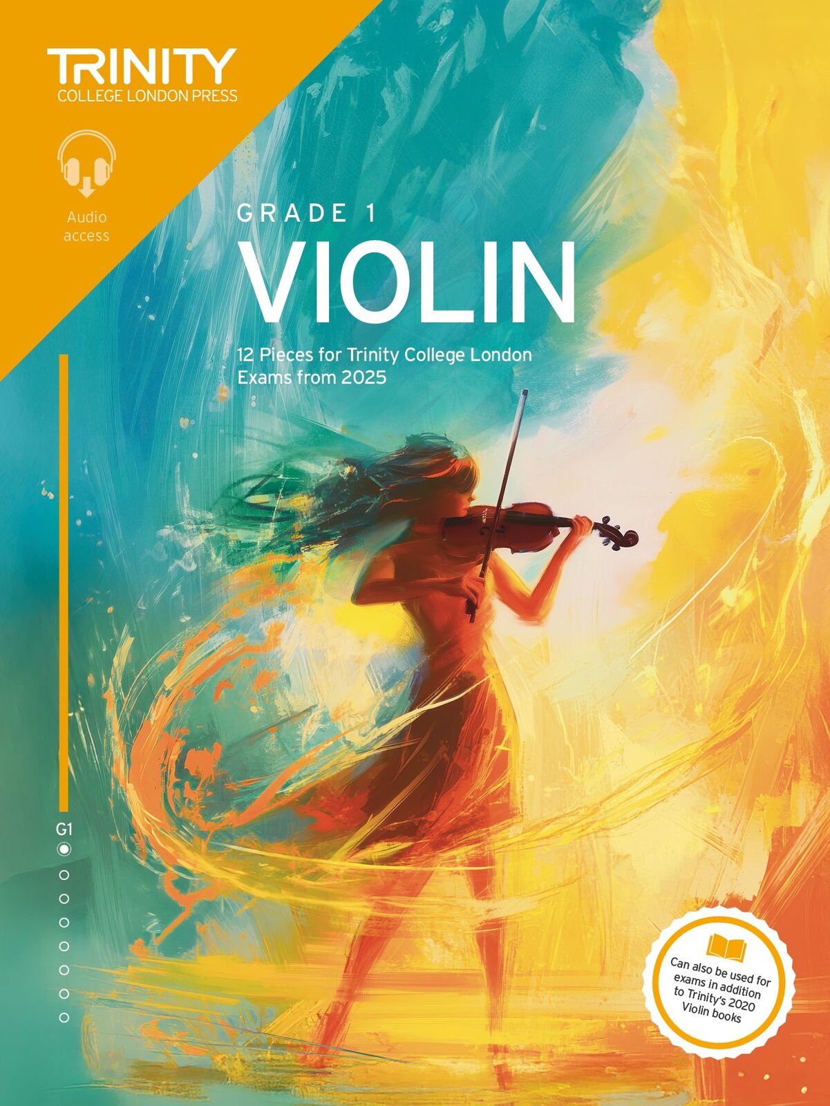 Trinity Violin Grade 1 Book with Online Audio - 2025 Exam Pieces