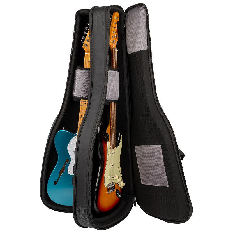 Xtreme Pro Dual Premium Deluxe Electric Guitar Gig Bag - Weather Resistant, Multi-Layer Padding, Adjustable Straps, Large Accessory Pocket — view 4