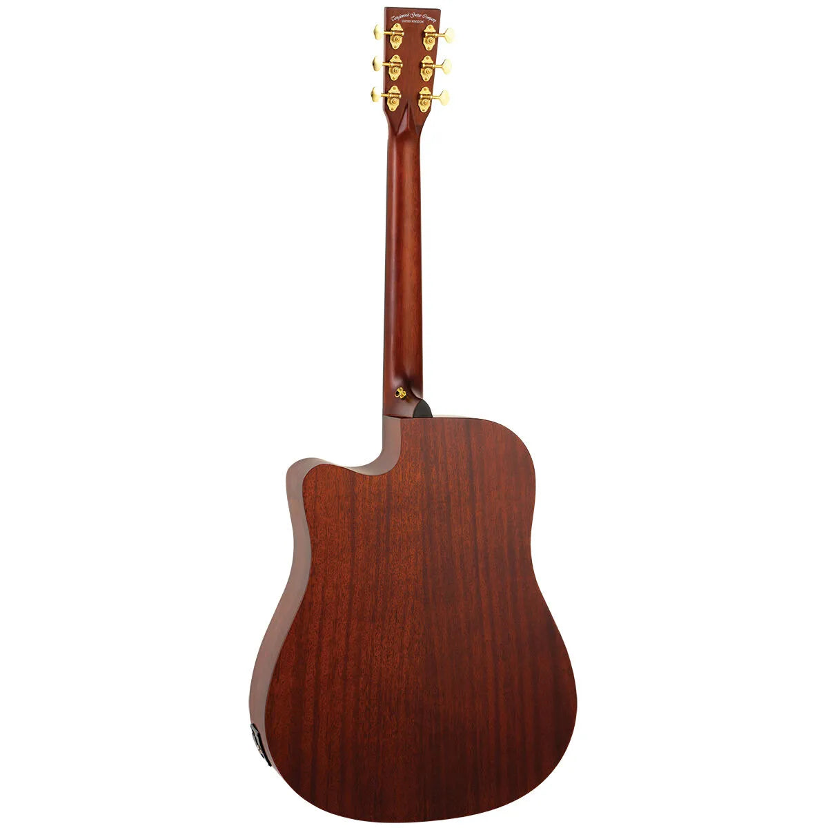 Tanglewood Elemental Solid Mahogany Top Dreadnought Cutaway Electric Guitar TE5-CE-BL — view 3