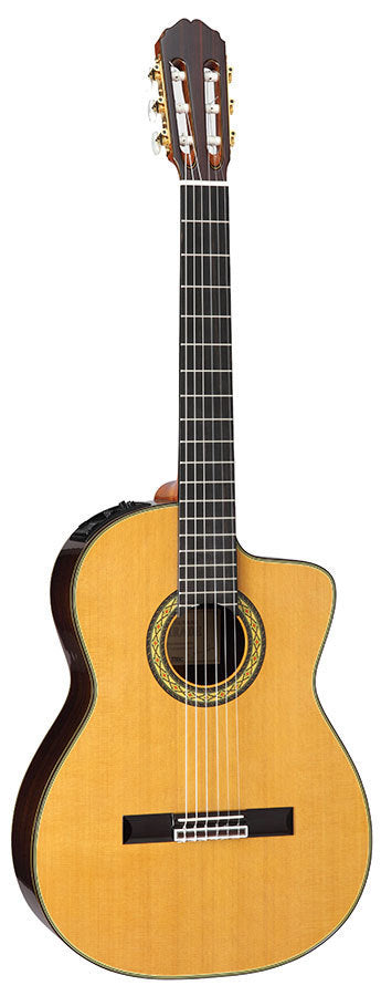 Takamine Hirade Pro Series AC/EL Full Size Concert Classical Guitar with Cutaway