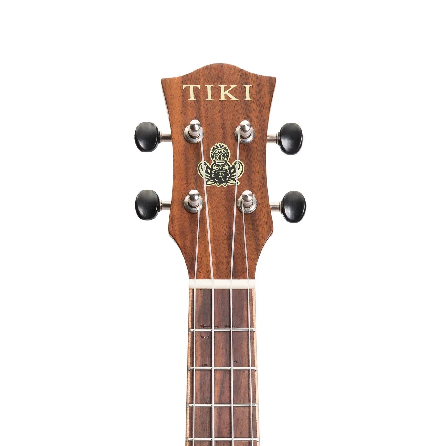 Tiki '9 Series' Koa Solid Top Electric Cutaway Concert Ukulele with Hard Case Natural Satin — view 6