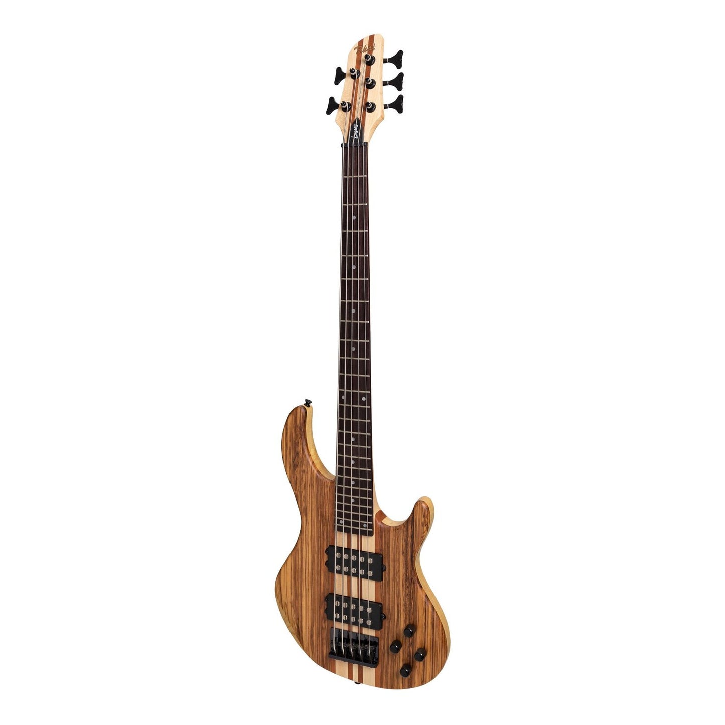 Tokai 'Legacy Series' 5-String Ash & Zebrano Neck-Through Contemporary Electric Bass Guitar (Natural Satin)