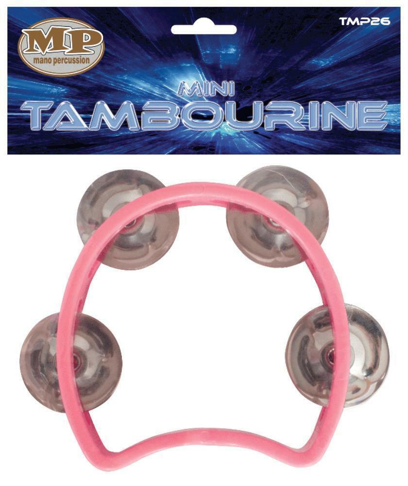 NEW MANO TAMBOURINE Junior 3.5 Inch ABS Pink Kids