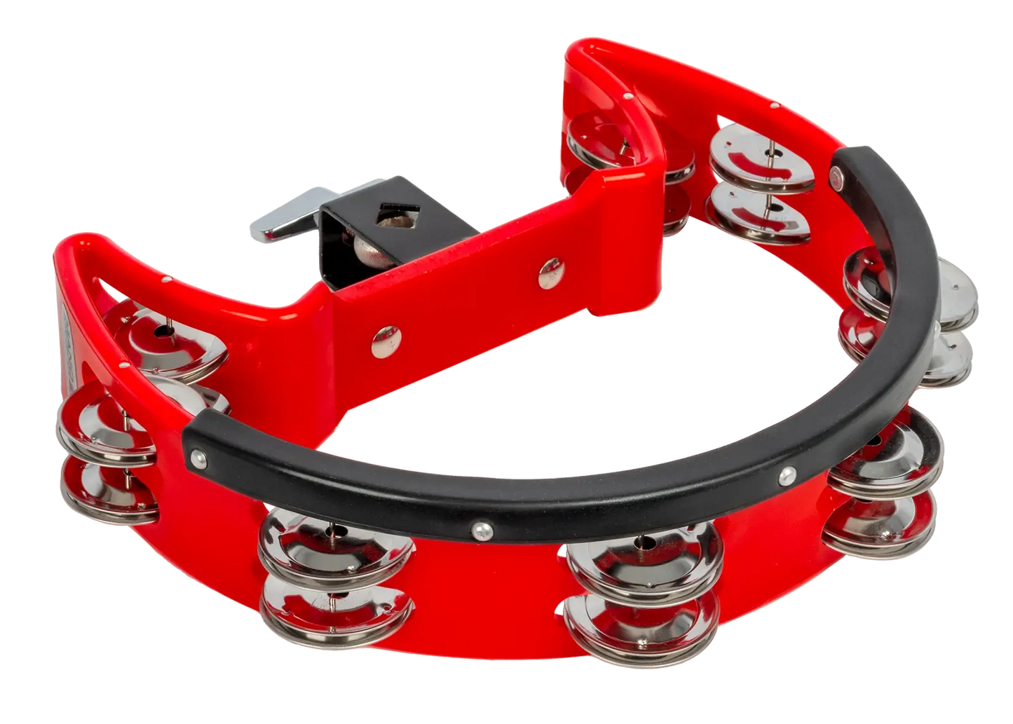 Mano Percussion TMP34R 9 x 5.5 Inch Drum Set Tambourine - Red