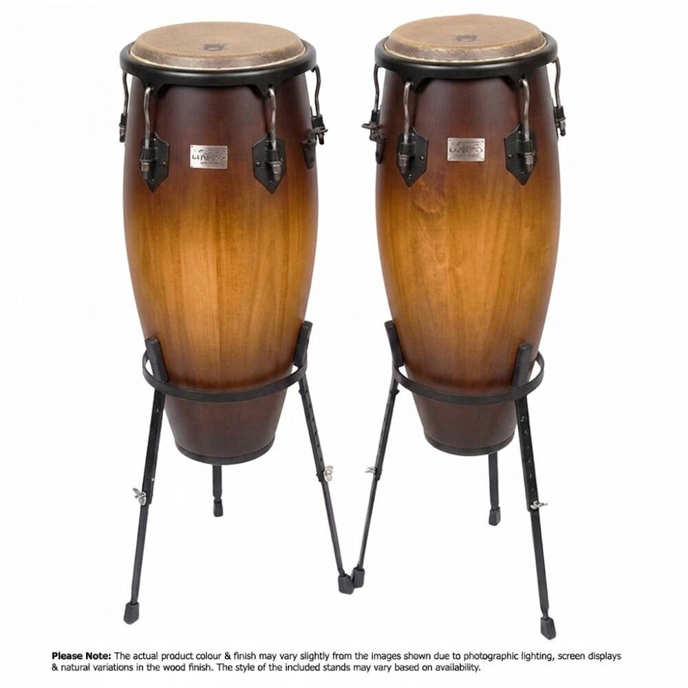 Toca 10 & 11" Players Series Wooden Conga Set with Adjustable Stands - Sunburst Finish