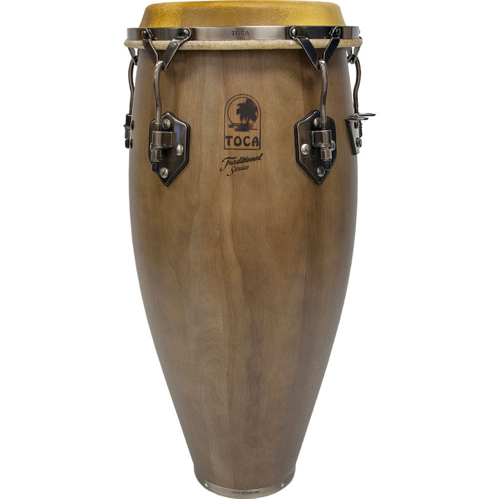 Toca Traditional Series 11" Wooden Quinto Drum in Dark Walnut Finish