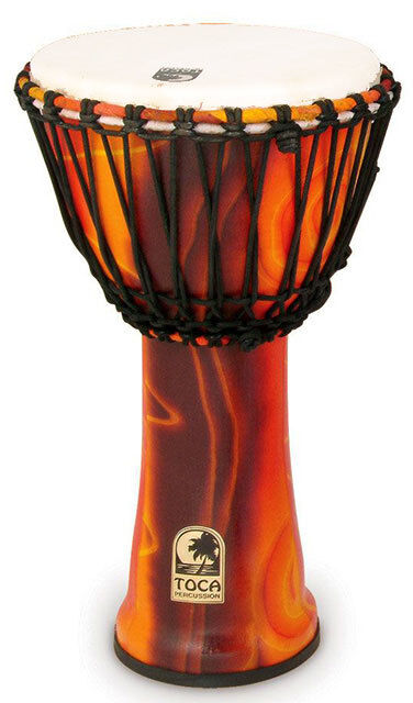 Toca Freestyle 2 Series 10" Djembe in Fiesta with Synthetic Heads