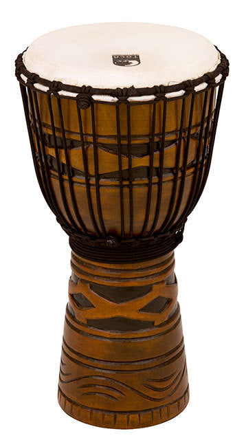 Toca Origins Series 10" Wooden Djembe with Synthetic Head in African Mask